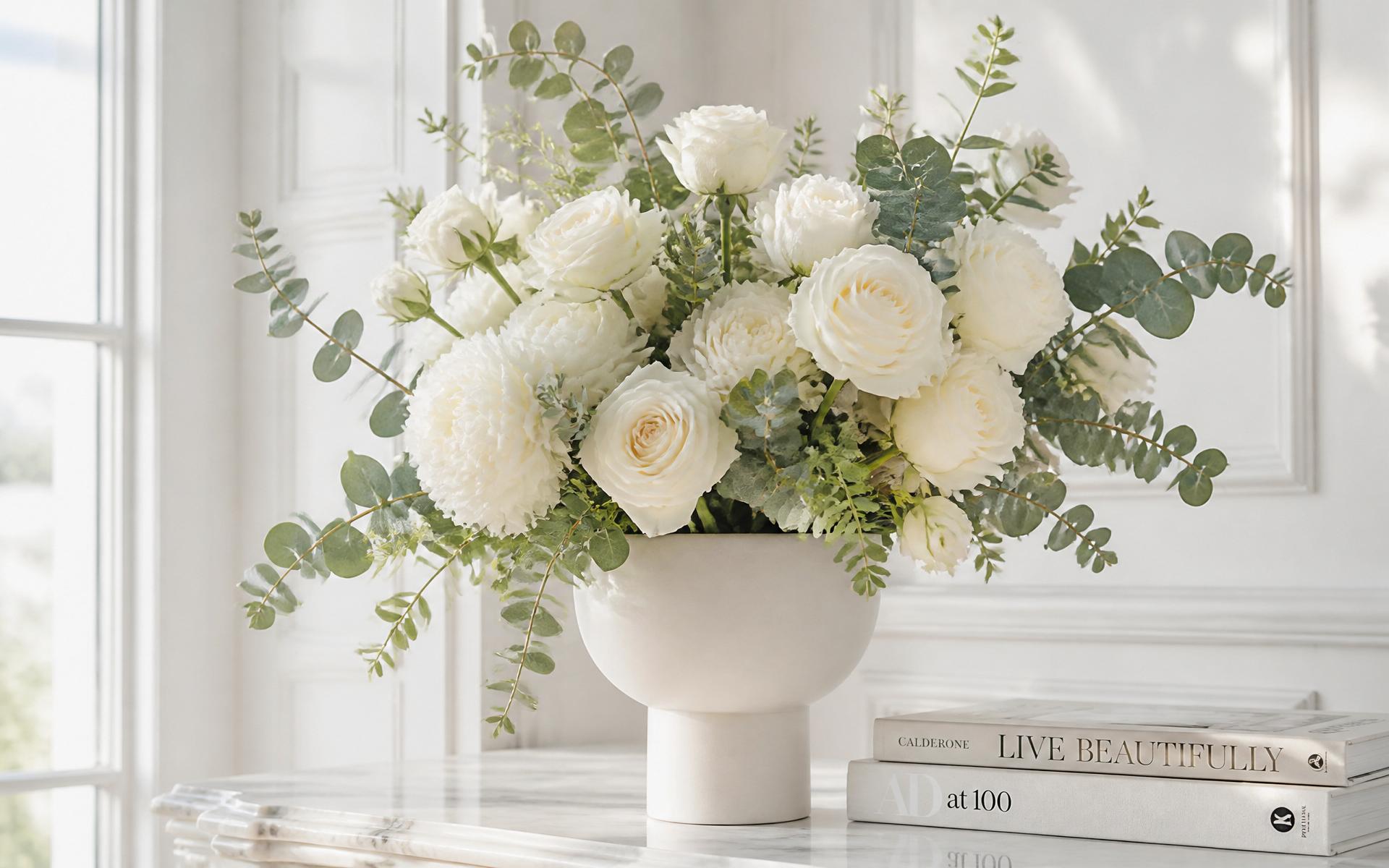 Luxury white bouquet